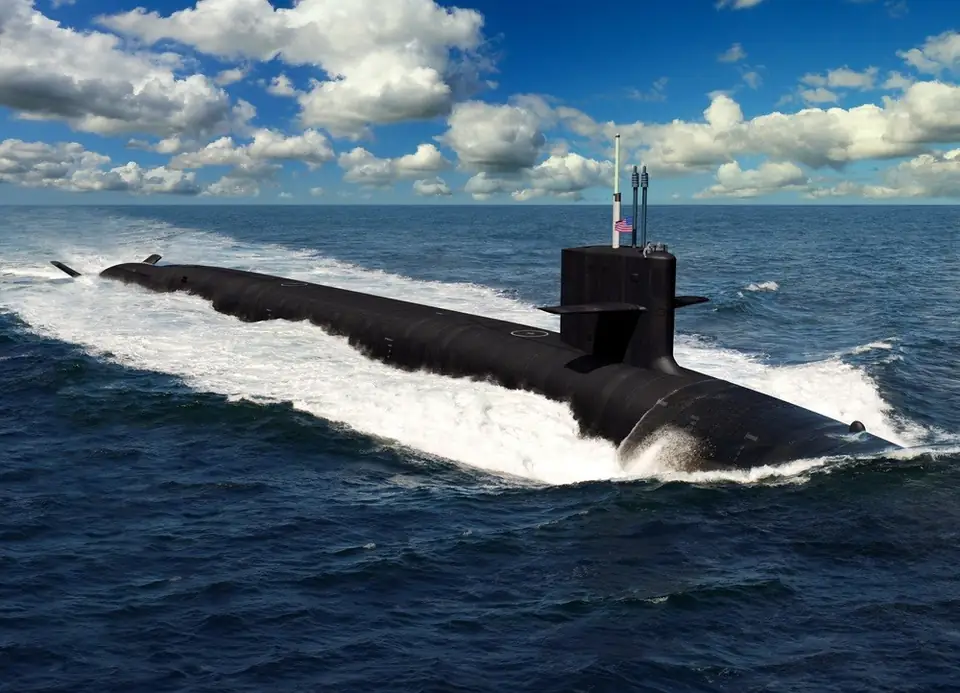 U.S. Navy concept rendering of a Columbia-class submarine.